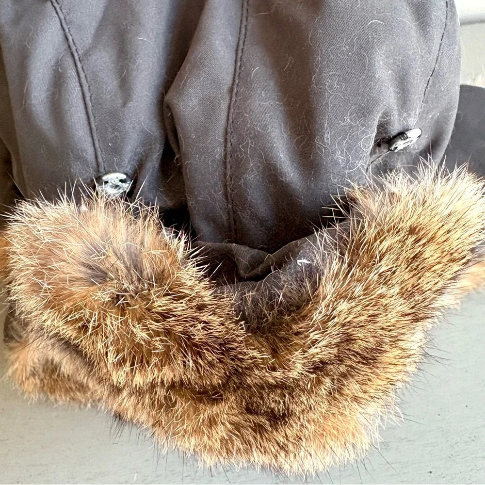 Weatherproof Kids Bomber Tapper Hat Rabbit Fur-Lined Trapper YOUTH Medium